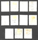 Us Scott  145-155 National Bank Note Co  1 Cent-90 Cent  F   Nice Set  Cv  1500 