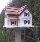 Cottage Bird House   Reclaimed Wood   Amish Handmade   Made In Usa