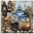1000 Piece Jigsaw Puzzle For Adults Vintage Nautical Maritime Map Collage