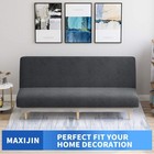 Maxijin Velvet Futon Cover Full Size Stretch Futon Mattress Cover Thick Soft    