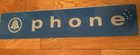 Vintage Bell System Glass Mcm Public Telephone Phone Booth Payphone Sign Insert
