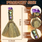 Rileryan Crystal Witch Broom Witchcraft Supplies Wiccan Stuff Multicolor