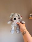 Russ Plush Dog Lot Of 2 Gray Scruffy Dog   Dalmatian Pedigree Pups W Tags