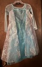 Disney New With Tags Frozen Elsa  Dress W  Cape  Girl Size 5 6