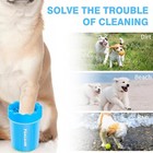 Portable Dog Paw Washer Pet Cleaning Silicone Brush With 3 Absorbent Towels