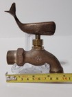Vintage Brass Whale Handle Water Spigot Garden Faucet Arrowhead 