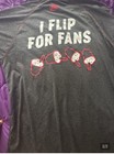 Dairy Queen Dq  i Flip For Fans  Gray Shirt Red white Restaurants   Fast Food