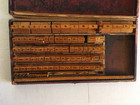 Antique 1890s Wood Printers Typeset Letterpress In Original Case 98 Blocks Texas