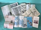 Vintage Us Travel Ephemera Lot Of 9 Yellowstone Grand Teton Wyoming Brochures