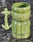 Vintage 1960s Captain Nautical Anchor Handle Tiki Mug Rare Olive Green - Japan