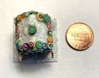 Vtg 1980s Miniature Artisan Made Christmas Gingerbread House 1 12 Dollhouse