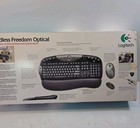 Logitech Cordless Freedom Optical  Keyboard   Mouse With Usb ps2 Receiver  Nib 