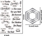 Honey Bee Sentiment Clear Stamps And Metal Cutting Dies Sets For Card Making Diy