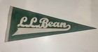 Vintage L l  Bean Felt Pennant Maine New England Souvenir Travel Decor 1960s 70s