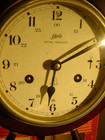 Vintage German Schatz Royal Mariner Ship   s Bell Eight Day Clock Working Well