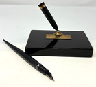 Vintage Shaeffer s Feather Touch Desk Pen Made In Usa  5 14k Gold Pen Nib 1930s