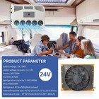 24v Truck Cab Air Conditioner Split Ac Electric For Car Automotive Bus 11000btu