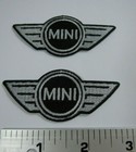 Mini Mini W wings Pair Iron-on British Car Patch 3  Cooper Cooper S Countryman