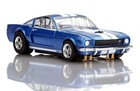 Afx Mega G  Shelby Gt350  66 Mustang Blue W white Stripes 1 64th Slot Car  22149
