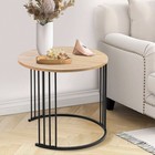 Round Nesting Coffee Table Set Of 2 Modern Side End Tables