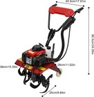 63cc Gas Garden Cultivator With 2 Wheels  4-stroke Gas Powered Garden Tiller