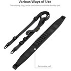 Two Point Rifle Sling Quick Adjust Removable Pad 2 Pack Swivels Tactical
