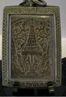 Phra Somdej  kru Wat Phra Kaew Yr 2411 Thai Buddha Amulet Stainless Case