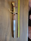 Antique Spanish Toledo Sword Mod bowie Knife Dated 1900 W sheath   Frog