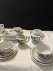 1950s Vintage Child s Moss Rose China Tea Set 22 Pieces  Japan Crane Read