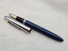 Restored 1950s Sheaffer Sentinel Deluxe Touchdown Persian Blue 14k Triumph Fine
