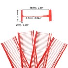 3000pcs 15mm Tag Pins Tagging Barbs Fasteners Tag Attachments For Clothes Red