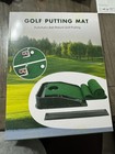 Golf Putting Mat W  Automatic Ball Return     Indoor Practice Green     New In Box