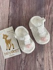 Nwt Baby Deer Crocheted White Pink Baby Sandals Booties Crib Shoes Girls Newborn