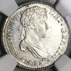 1815 Ngc Ms 63 Guatemala 1 Real Ferdinand Vii Spain Colonial Coin  25041701c 