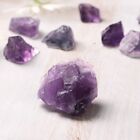 Purple Fluorite Quartz Crystal Healing Protection Stone Mineral Specimen Decor