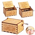 Us Wooden Music Box Mom dad To Daughter Toy Craft Engraved You Are My Sunshine