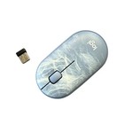 Logitech Pebble M350 Wireless Mouse Usb Receiver Or Bluetooth - Blue Marble