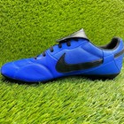 Nike Premier Iii Sg-pro Ac Mens Size 9 Blue Black Leather Running Soccer Cleats