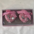 Mud Pie First Tooth   First Curl Heart Shaped Trinket Boxed Pink Polka Dots