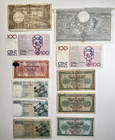 Belgie Frank Notes Wwii Era - 1964 Currency Mixed Denominations 10  20  100 More