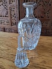 Liquor Whiskey Decanter Vintage Glass Crystal Bottle  