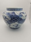 7  Xuande Marked Old Chinese Blue White Porcelain Palace Dragon Cylinder