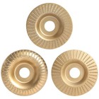 3pcs Tungsten Carbide Polishing Carving Angle Grinder Wheel Flat Surface