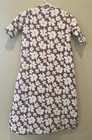 Gunamuna  Swaddle Sleep Sack Lilac W White Flowers Size 24-36 Month  nwt 
