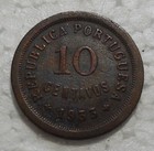1933 Portuguese Guinea 10 Centavos Coin Scarce Guinea-bissau Issue