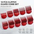 10pcs Magnetic Clipper Guards Guide Comb For Andis Master Hair Clippers Red