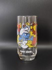 Vintage 1982 Wallace Smurfs Glass Set Of 7 Hardee s Promo Peyo Usa Collector
