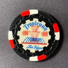 Nice  Tropicana Las Vegas Nevada  100 Casino Chip 1968 Obsolete Tr King Vintage