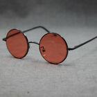 Spring Hinges Reading Glasses Vintage Small Round Red Color Tinted  Sunglasses