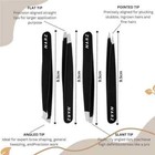 4pcs Professional Tweezers For Women Facial Hair Stainless Steel Precision Tweez